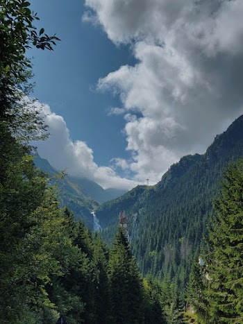 Green Mountain Under Blue and White Sky