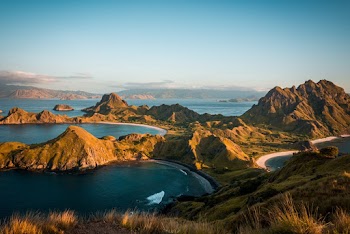 Green Mountains and Body of Water