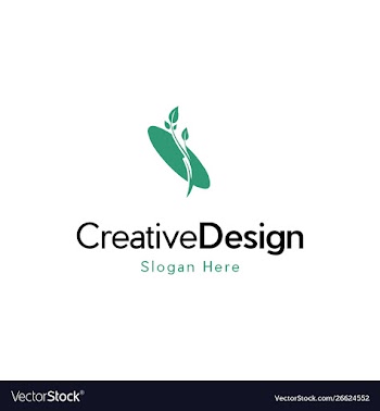 Green nature leaf logo design vector image
