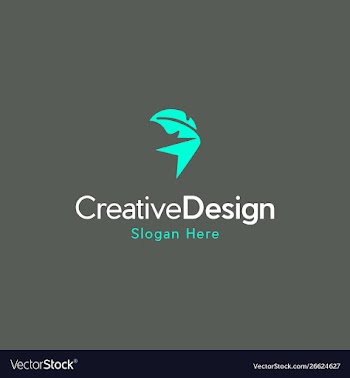 Green nature leaf logo design vector image