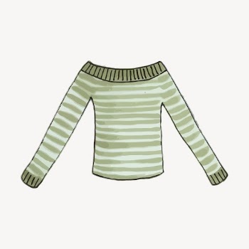 Green off shoulder sweater, winter | Free Photo - rawpixel