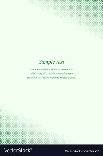 Green page corner design invitation template vector image