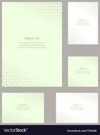 Green page corner design template vector image