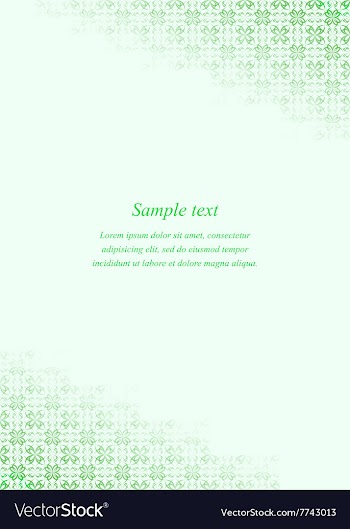 Green page corner design template vector image