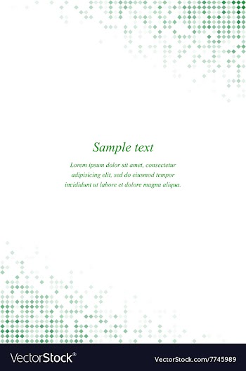 Green page corner design template vector image