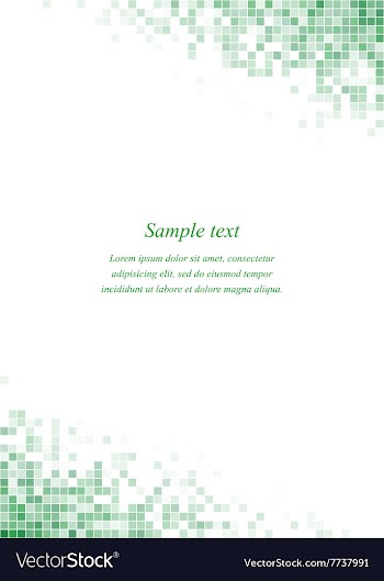 Green page corner square design template vector image