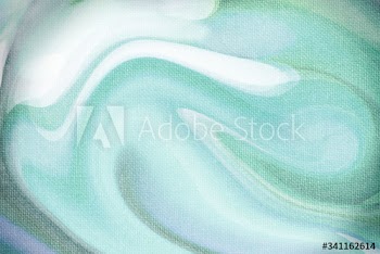 Green paint on a canvas