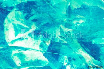 Green paint on canvas