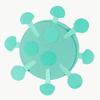 Green paper craft coronavirus cell element transparent png | Free  transparent png - 2310955