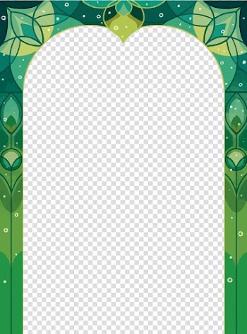 Green Pattern, door frame transparent background PNG clipart