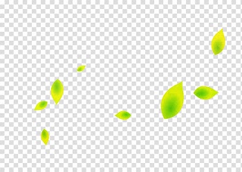Green Pattern, Falling Leaves transparent background PNG clipart