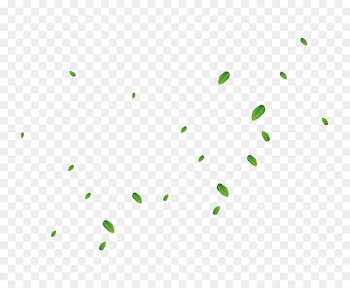 Green Pattern - Green leaves flying falling floating material 