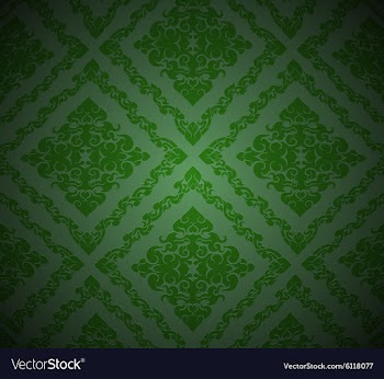 Green pattern vector image