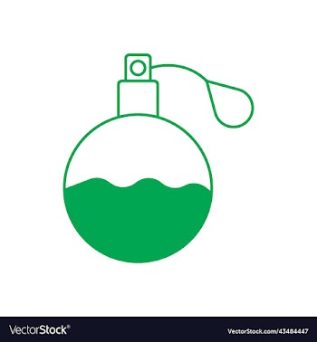 green perfume bottle icon