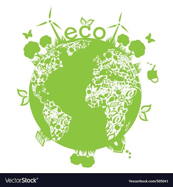 Green planet vector image
