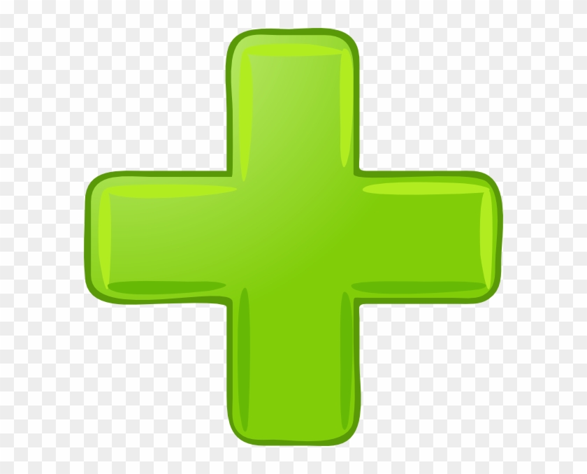 Green Plus Sign Clip Art - Plus Sign Transparent Background