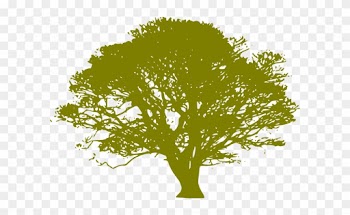 Green Print Oak Tree Clip Art At Clker - Trees By Joyce Kilmer