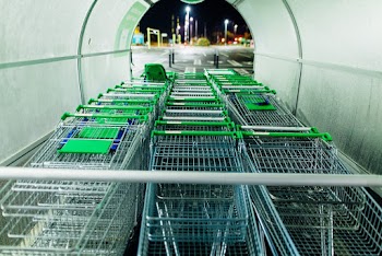 Green Push Carts