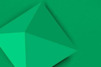 Green pyramid background, geometric 3D | Free Photo - rawpixel