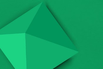 Green pyramid background, geometric 3D | Free Vector - rawpixel