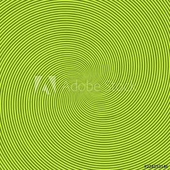 Green radiant background with circular swirl, helix or twist