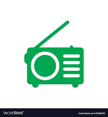 green radio solid icon