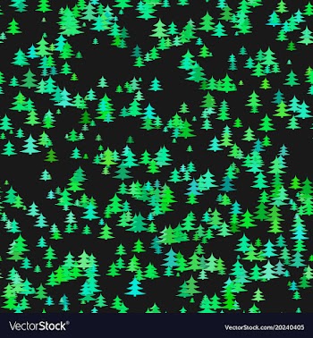 Green random pine tree background - winter vector image