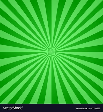 Green ray burst design background vector image