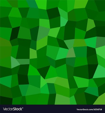 Green rectangle tiled mosaic pattern background vector image