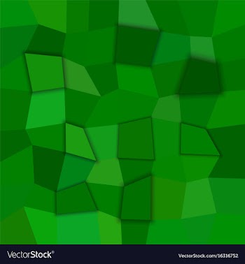 Green rectangle tiled mosaic pattern background vector image