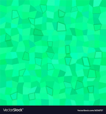 Green rectangle tiled mosaic pattern background vector image