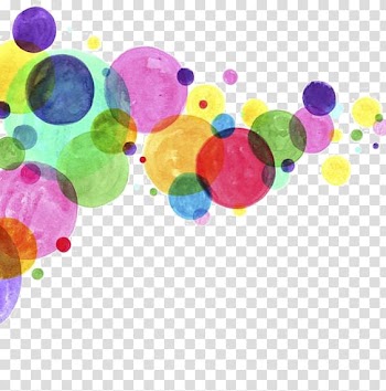 Green, red, and pink bubble artwork, Watercolor painting Drawing Circle Abstract art, Drawing a circle transparent background PNG clipart