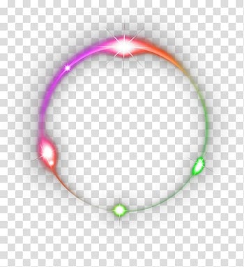 Green, red, and pink illustration, Light Color gradient, Glow Ring transparent background PNG clipart