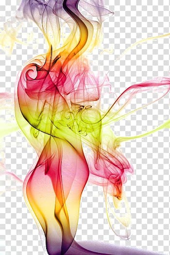 Green, red, and purple abstract painting, Colored smoke , Colored smoke transparent background PNG clipart