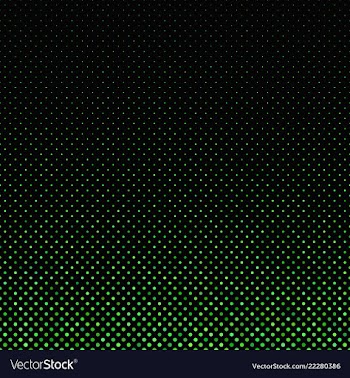 Green repeating dot pattern - snowfall background vector image