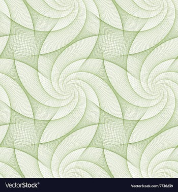 Green repeating fractal line pattern design vector image