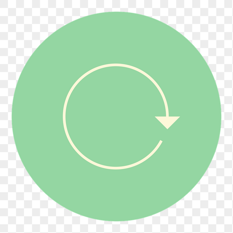 Green replay button png sticker, | Free PNG - rawpixel