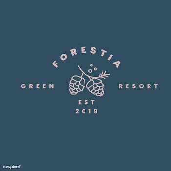 Green resort logo design vector | Free stock vector - 523393