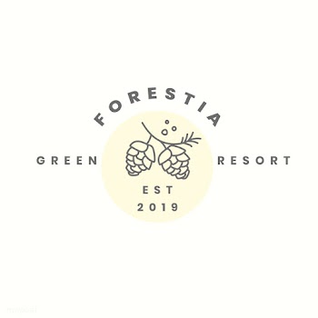 Green resort logo design vector | Free stock vector - 523414