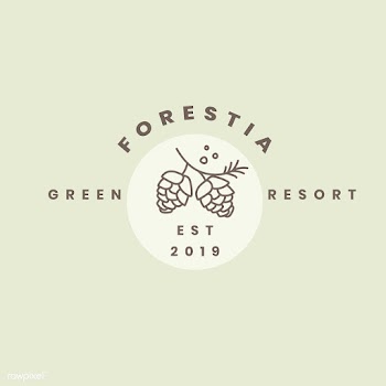 Green resort logo design vector | Free stock vector - 523452
