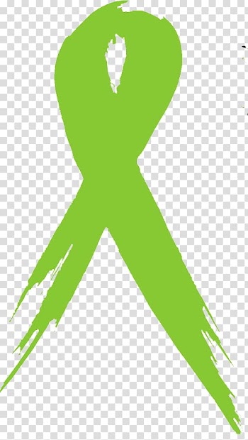 Green ribbon , Awareness ribbon Green ribbon Cerebral palsy , green ribbons tambourine green transparent background PNG clipart