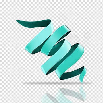 Green ribbon Computer file, Green Ribbon Free transparent background PNG clipart