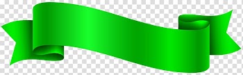 Green ribbon illustration, Banner Green , Green Banner transparent background PNG clipart