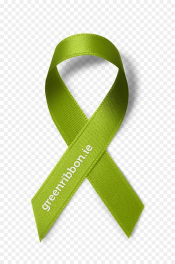Green ribbon Mental health Awareness ribbon - green Ribbon Banner 