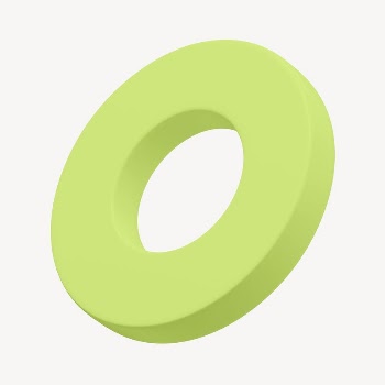 Green ring shape, 3D geometric | Free Photo - rawpixel