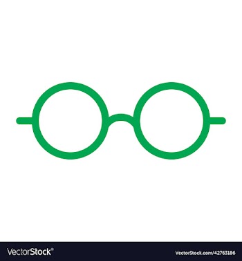 green round eyeglasses icon