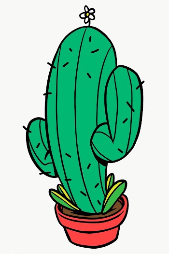 Green saguaro cactus design element | Free  transparent png - 2358366