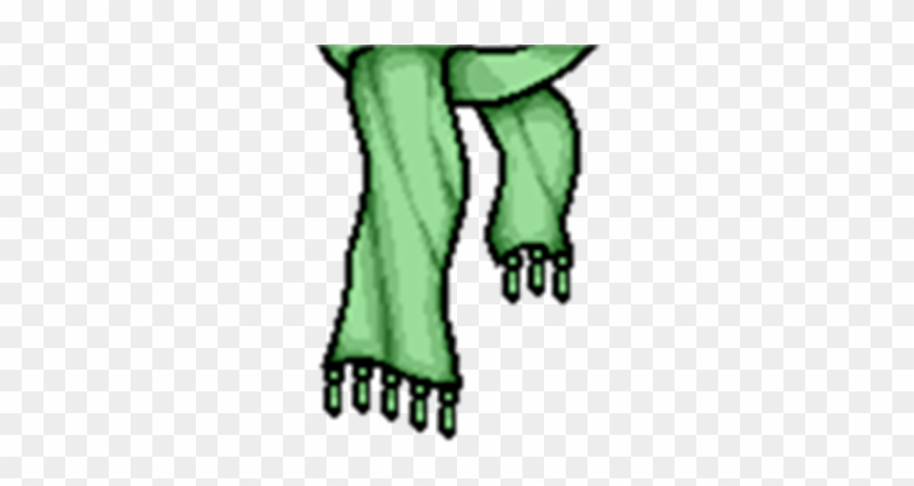Green Scarf [transparent] - T Shirt Verde Roblox