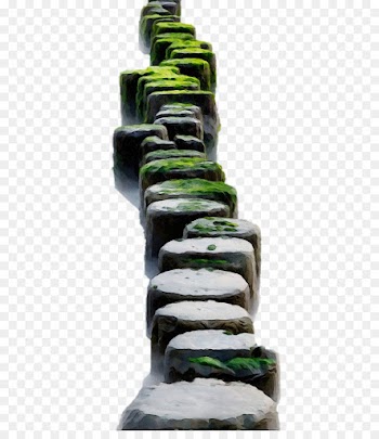 green sculpture rock totem nonbuilding structure