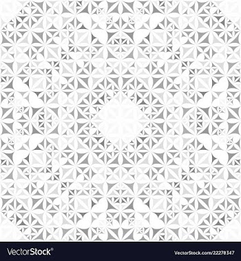 Green seamless abstract curved shape kaleidoscope vector image